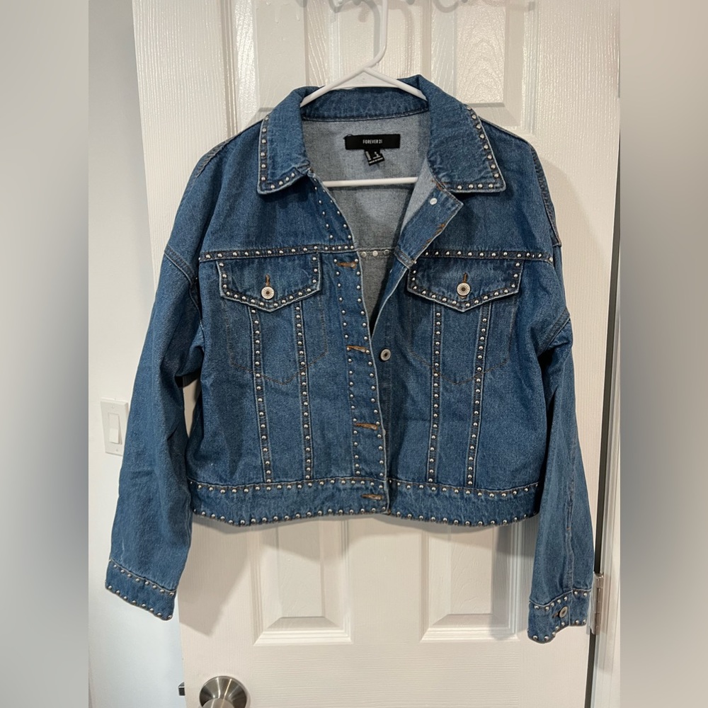 Studded Jean Jacket - image 1